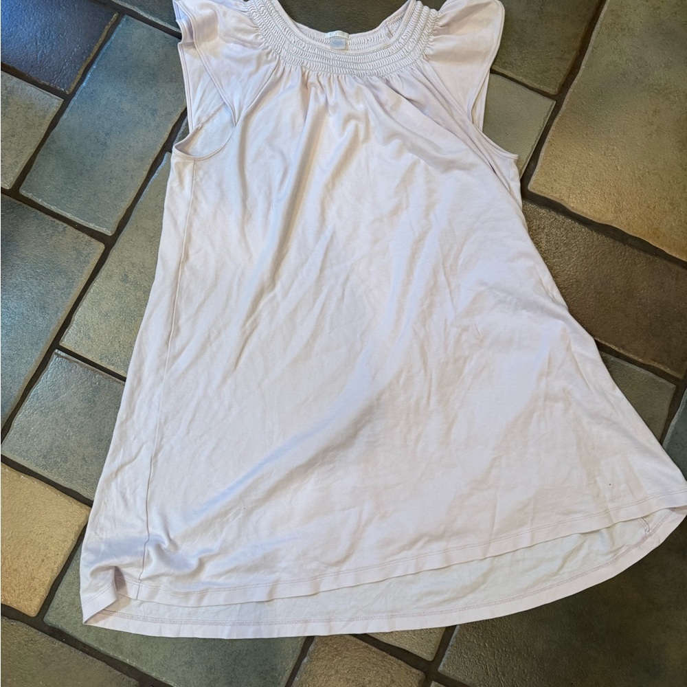 Lake smocked nightgown in icy lavender